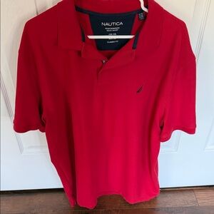 Nautica Men's Vibrant Red Polo Shirt